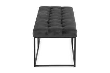 Sittbänk Rebeca 120 cm Square - Mörkgrå - Möbler - Fåtölj & stolar - Sittbänk