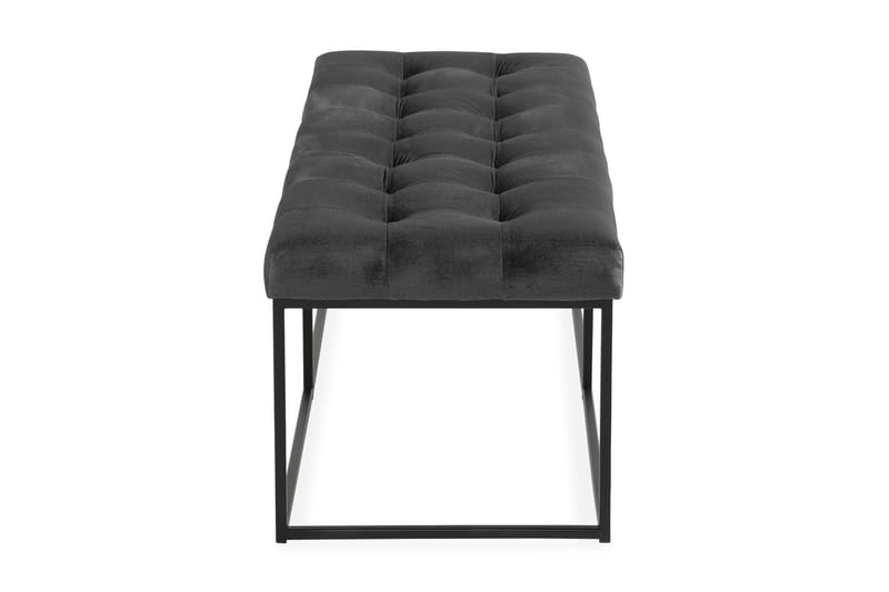Sittbänk Rebeca 120 cm Square - Mörkgrå - Möbler - Fåtölj & stolar - Sittbänk