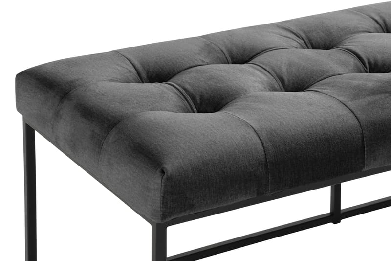 Sittbänk Rebeca 120 cm Square - Mörkgrå - Möbler - Fåtölj & stolar - Sittbänk