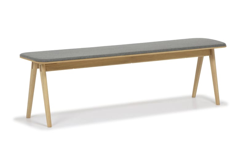 Sittbänk Skagana 120 cm Massiv Ek - Brun - Möbler - Fåtölj & stolar - Sittbänk