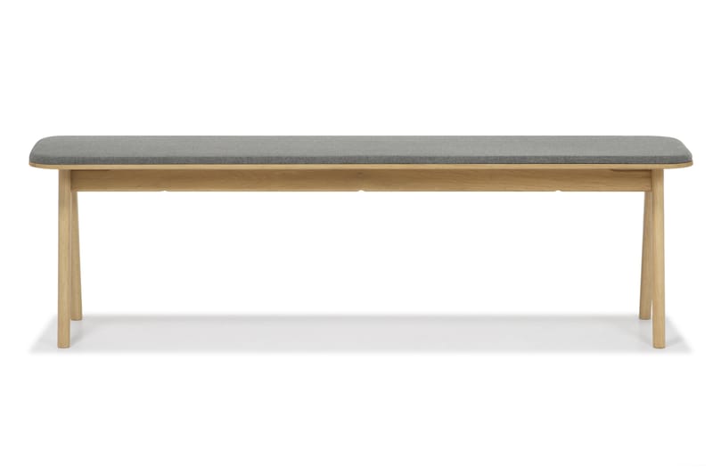 Sittbänk Skagana 120 cm Massiv Ek - Brun - Möbler - Fåtölj & stolar - Sittbänk