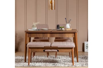 Sittbänk Vinadi 110 cm - Brun - Möbler - Fåtölj & stolar - Sittbänk