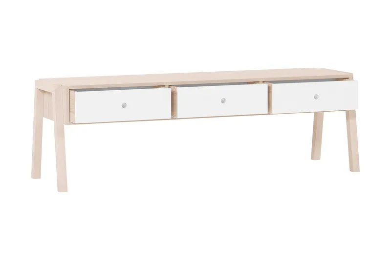 Spot Bänk med Förvaring Trä/Natur/Vit - VOX - Möbler - Fåtölj & stolar - Sittbänk - Sittbänk med förvaring