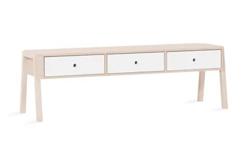 Spot Bänk med Förvaring Trä/Natur/Vit - VOX - Möbler - Fåtölj & stolar - Sittbänk - Sittbänk med förvaring