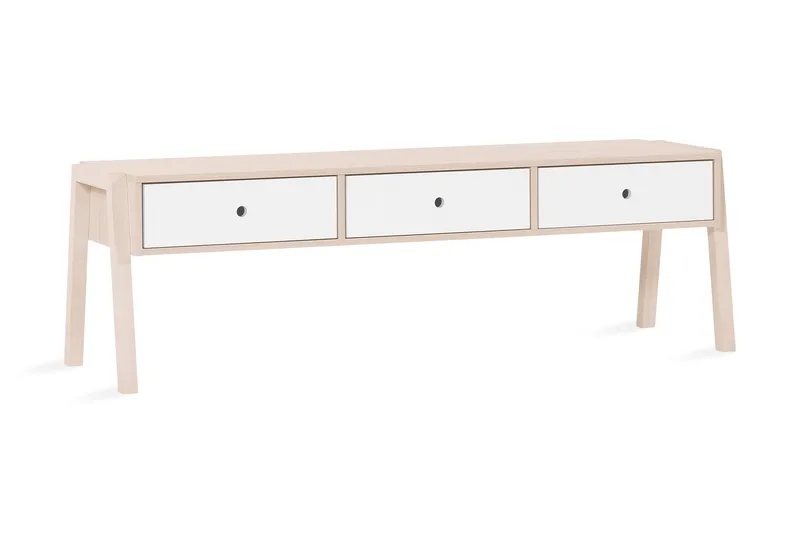 Spot Bänk med Förvaring Trä/Natur/Vit, VOX