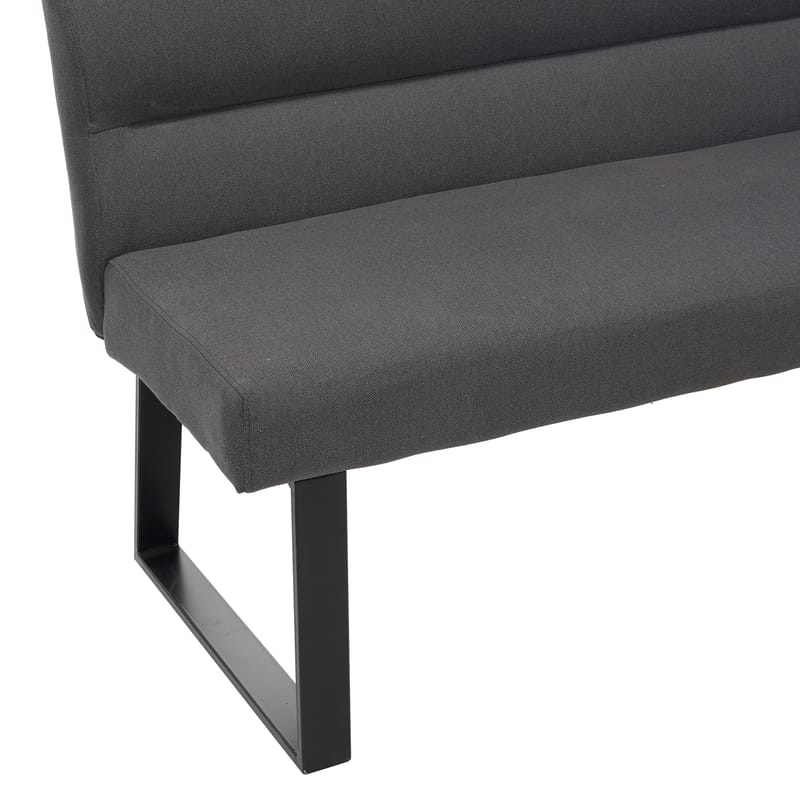 Stafford 2-sits Sittbänk med rygg - Antracit - Möbler - Fåtölj & stolar - Sittbänk - Bänk med ryggstöd