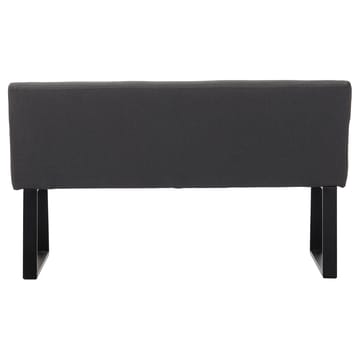 Stafford 2-sits Sittbänk med rygg - Antracit - Möbler - Fåtölj & stolar - Sittbänk - Bänk med ryggstöd