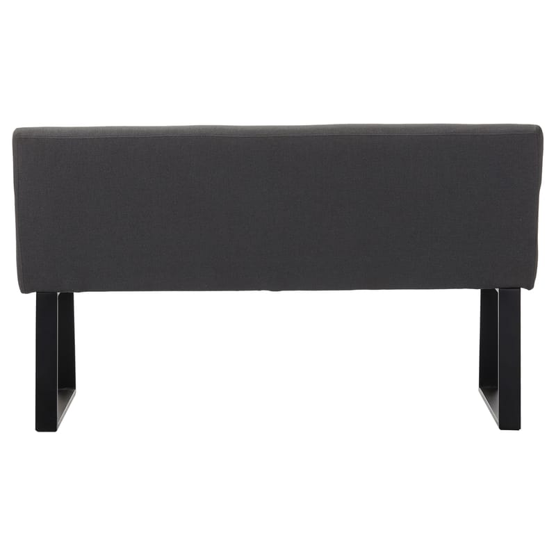 Stafford 2-sits Sittbänk med rygg - Antracit - Möbler - Fåtölj & stolar - Sittbänk - Bänk med ryggstöd
