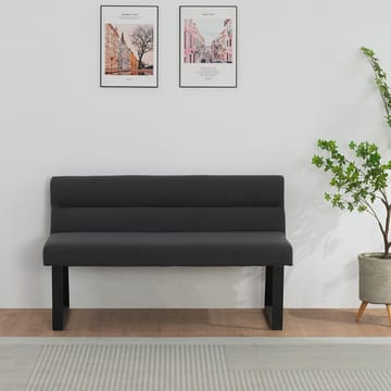 Stafford 2-sits Sittbänk med rygg - Antracit - Möbler - Fåtölj & stolar - Sittbänk - Bänk med ryggstöd