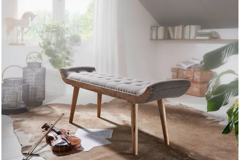 Timiothy Sittbänk - Grå - Möbler - Fåtölj & stolar - Sittbänk