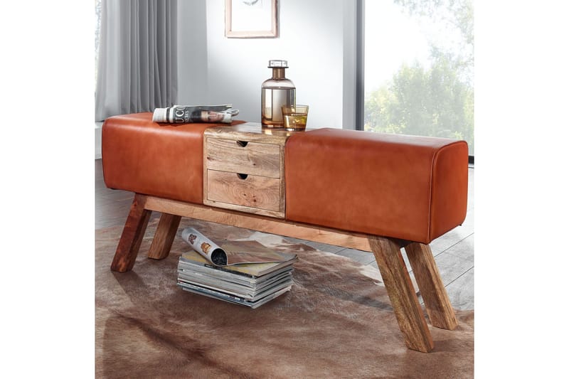 Tultered Sittbänk 120 cm - Brun - Möbler - Fåtölj & stolar - Sittbänk