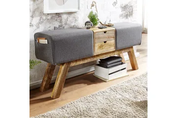 Tultered Sittbänk 120 cm - Brun - Möbler - Fåtölj & stolar - Sittbänk - Sittbänk med förvaring