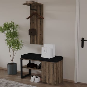 Uniqo Hallställsset 35x90x35 cm - Antik valnöt - Möbler - Fåtölj & stolar - Sittbänk