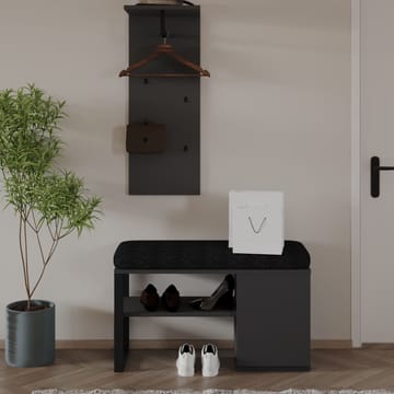 Uniqo Hallställsset 35x90x35 cm - Antracit - Möbler - Fåtölj & stolar - Sittbänk