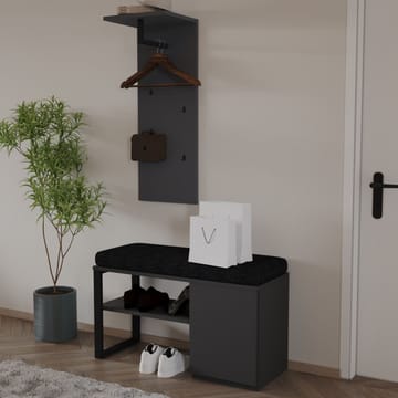 Uniqo Hallställsset 35x90x35 cm - Antracit - Möbler - Fåtölj & stolar - Sittbänk