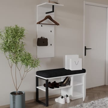 Uniqo Hallställsset 35x90x35 cm - Vit - Möbler - Fåtölj & stolar - Sittbänk