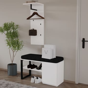 Uniqo Hallställsset 35x90x35 cm - Vit - Möbler - Fåtölj & stolar - Sittbänk