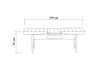 Valsot Sittbänk 110 cm - Natur - Möbler - Fåtölj & stolar - Sittbänk