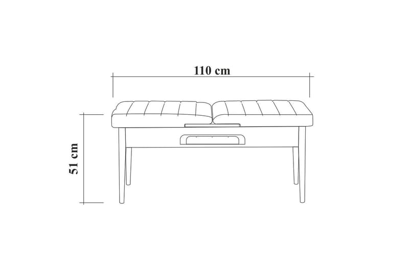 Valsot Sittbänk 110 cm - Natur - Möbler - Fåtölj & stolar - Sittbänk