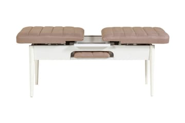 Valsot Sittbänk 110 cm - Vit/Brun - Möbler - Fåtölj & stolar - Sittbänk