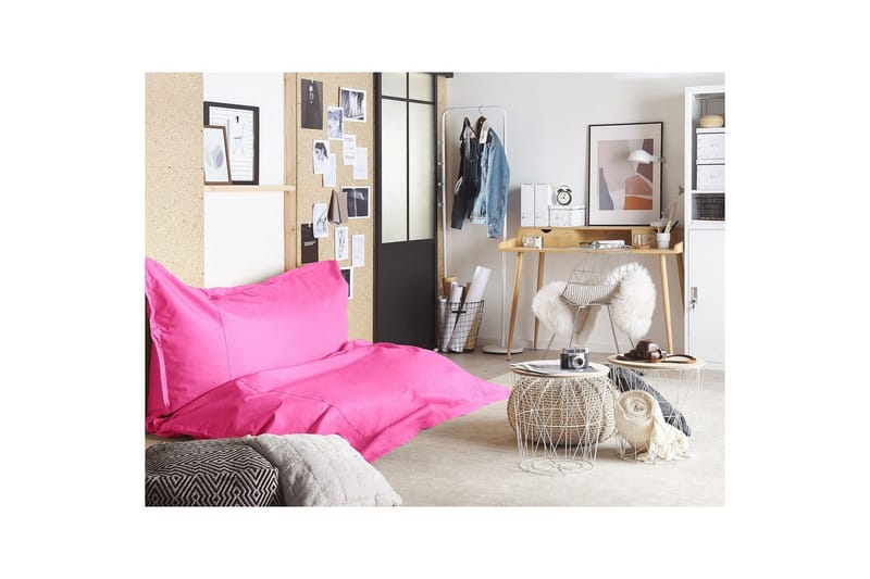 Sittsäck Fuzzy Rosa, 180x230x20 cm - Rosa, 180x230x20 cm - Möbler - Fåtölj & stolar - Sittsäck & saccosäck