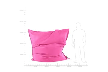 Sittsäck Fuzzy Rosa, 180x230x20 cm - Rosa, 180x230x20 cm - Möbler - Fåtölj & stolar - Sittsäck & saccosäck