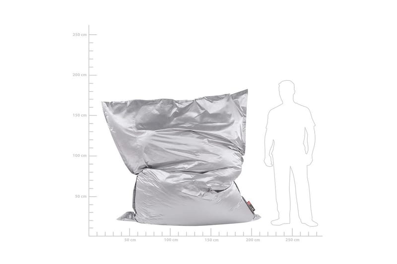 Sittsäck Fuzzy Silver, 180x230x20 cm - Silver, 180x230x20 cm - Möbler - Fåtölj & stolar - Sittsäck & saccosäck