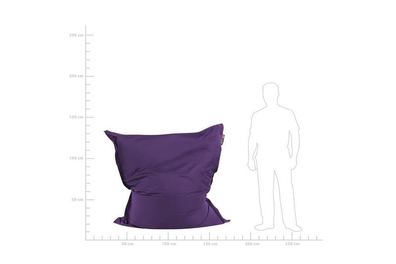 Sittsäck Fuzzy Violett, 140x180x20 cm - Violett, 140x180x20 cm - Möbler - Fåtölj & stolar - Sittsäck & saccosäck