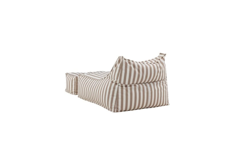 Loungestol Redang med fotpall - Vit/ Beige - Möbler - Fåtölj & stolar - Sittsäck & saccosäck