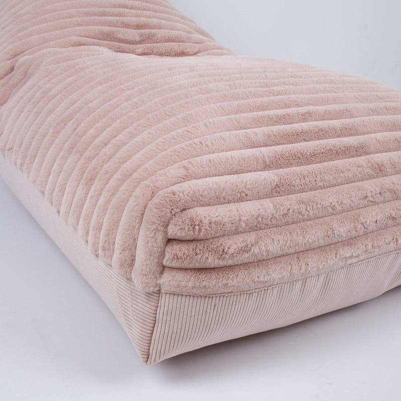 Sittsäck Tovin 130x80x20/70 cm - ljusrosa - Möbler - Fåtölj & stolar - Sittsäck & saccosäck