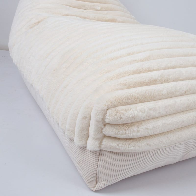 Sittsäck Tovin 130x80x20/70 cm - vit - Möbler - Fåtölj & stolar - Sittsäck & saccosäck