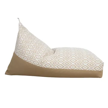 Sittsäck Viknor 130x80x20/70 cm - beige romber/beige - Möbler - Fåtölj & stolar - Sittsäck & saccosäck