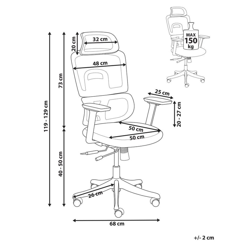 Skrivbordsstol Ally - Möbler - Fåtölj & stolar - Kontorsstol & skrivbordsstol
