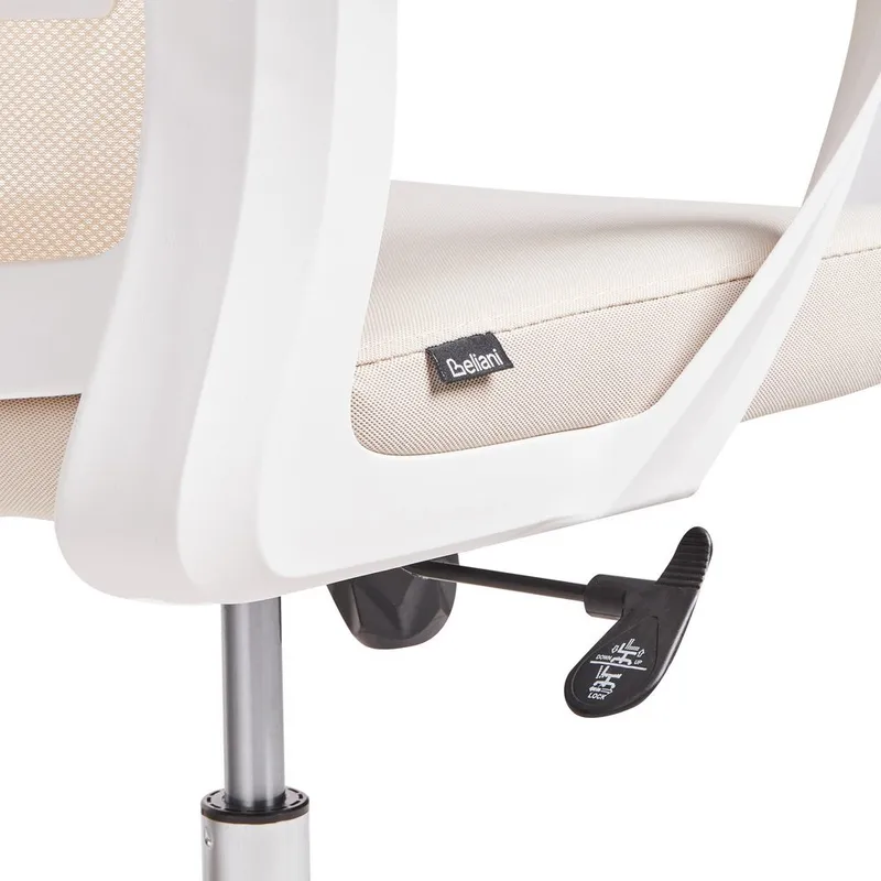 Skrivbordsstol Monarch - Beige, vit - Möbler - Fåtölj & stolar - Kontorsstol & skrivbordsstol