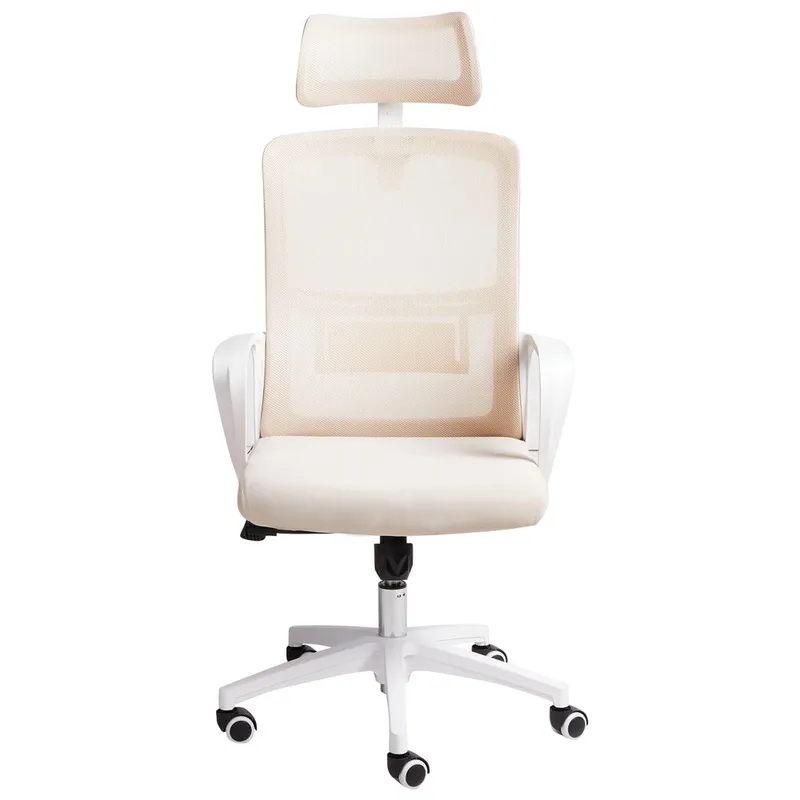 Skrivbordsstol Monarch - Beige, vit - Möbler - Fåtölj & stolar - Kontorsstol & skrivbordsstol