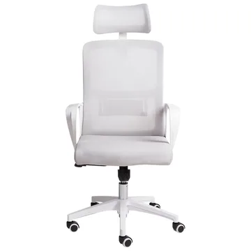 Skrivbordsstol Monarch - Grå, vit - Möbler - Fåtölj & stolar - Kontorsstol & skrivbordsstol