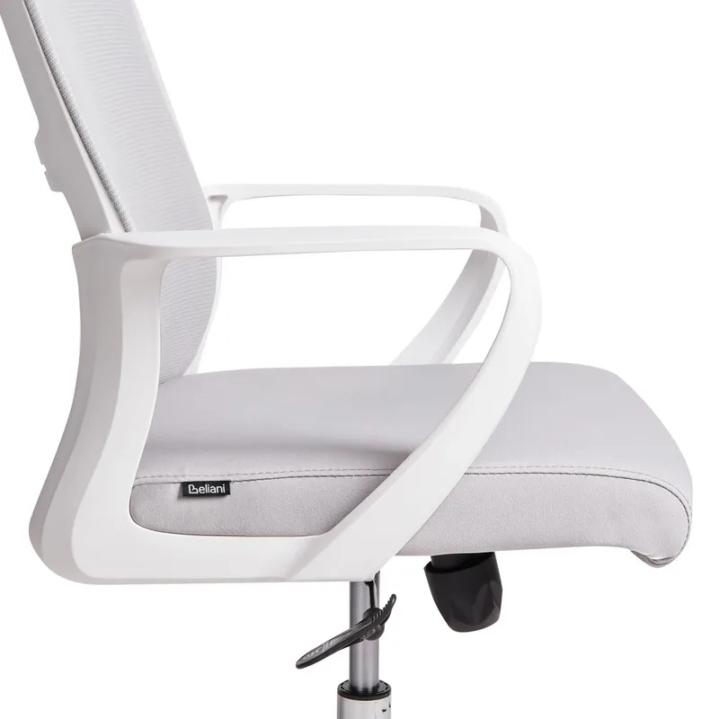 Skrivbordsstol Monarch - Grå, vit - Möbler - Fåtölj & stolar - Kontorsstol & skrivbordsstol