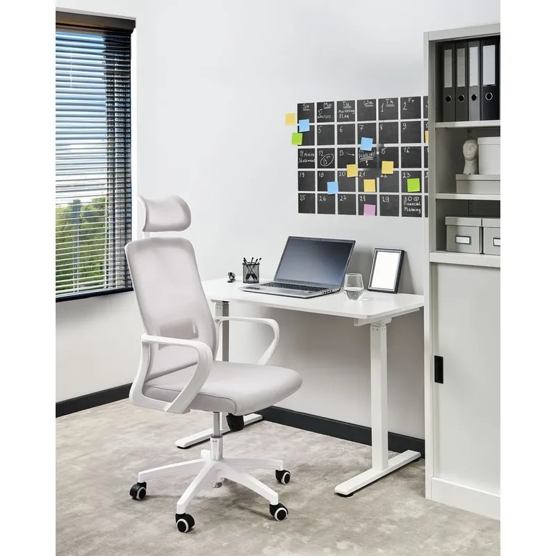 Skrivbordsstol Monarch - Grå, vit - Möbler - Fåtölj & stolar - Kontorsstol & skrivbordsstol