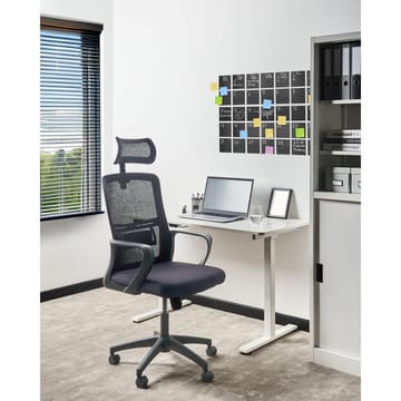 Skrivbordsstol Monarch - Svart, Vit - Möbler - Fåtölj & stolar - Kontorsstol & skrivbordsstol