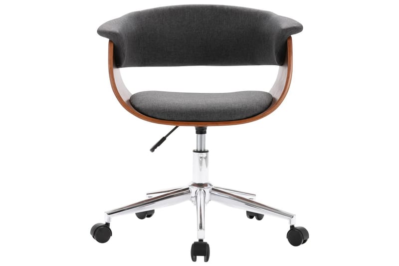 Snurrbar kontorsstol grå böjträ och tyg - Grå - Kontorsstol & skrivbordsstol