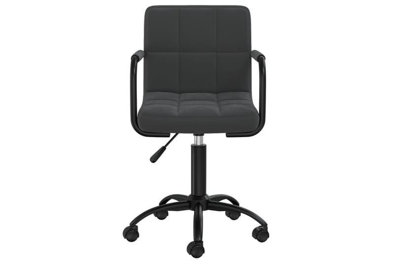 Snurrbar kontorsstol svart sammet - Svart - Kontorsstol & skrivbordsstol
