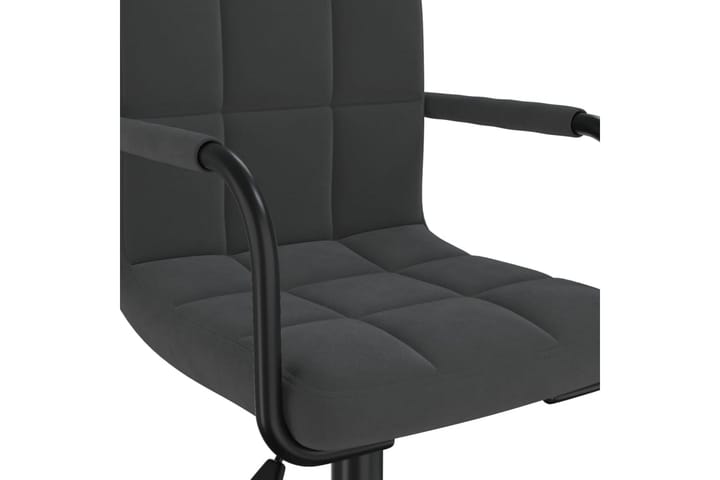 Snurrbar kontorsstol svart sammet - Kontorsstol & skrivbordsstol