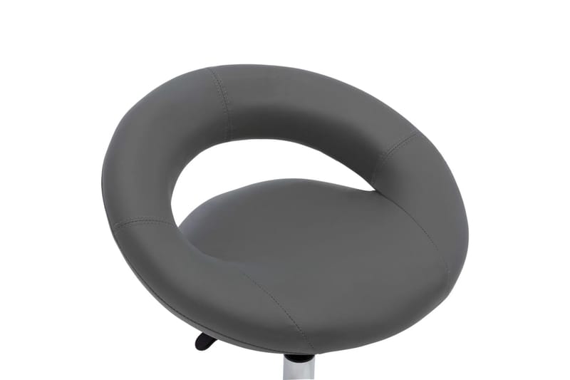 Snurrbar stol grå konstläder - Grå - Matstol & köksstol