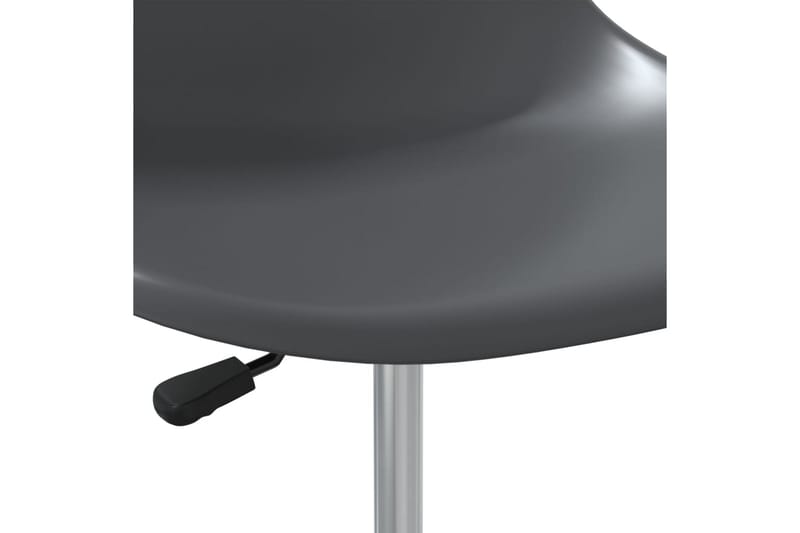 Snurrbara matstolar 4 st grå PP - Grå - Matstol & köksstol