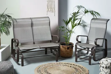 Chapau Gungstol - Brun - Utemöbler & utemiljö - Utestol & trädgårdsstol - Gungstol utomhus