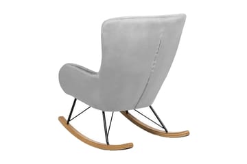 Freeburger Gungstol Sammet - Grå - Möbler - Fåtölj & stolar - Snurrstol & Gungstol