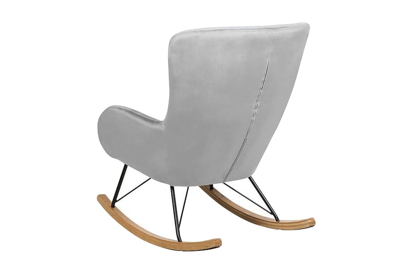 Freeburger Gungstol Sammet - Grå - Möbler - Fåtölj & stolar - Snurrstol & Gungstol