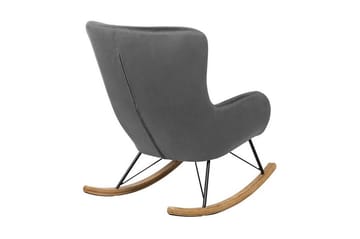 Freeburger Gungstol Sammet - Grå - Möbler - Fåtölj & stolar - Snurrstol & Gungstol