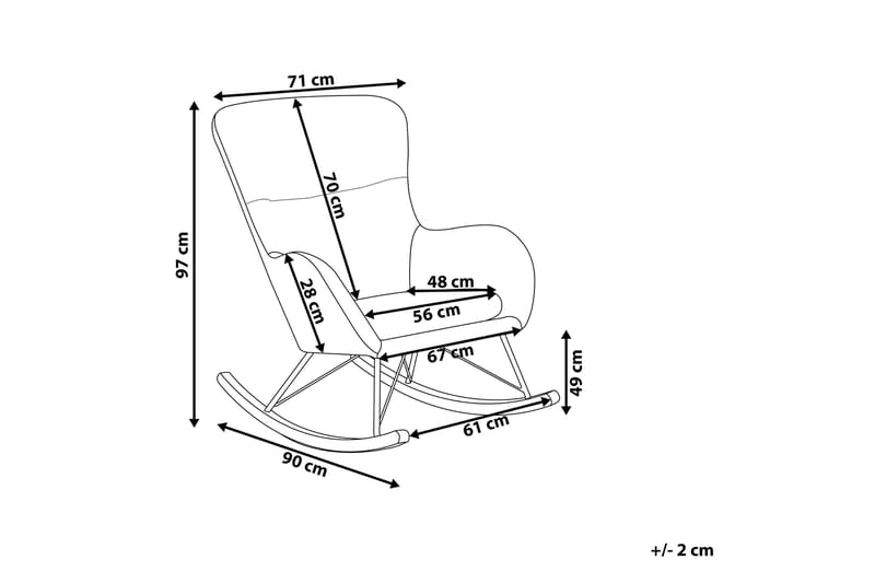 Freeburger Gungstol Sammet - Grön - Möbler - Fåtölj & stolar - Snurrstol & Gungstol
