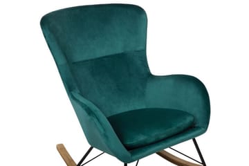 Freeburger Gungstol Sammet - Grön - Möbler - Fåtölj & stolar - Snurrstol & Gungstol